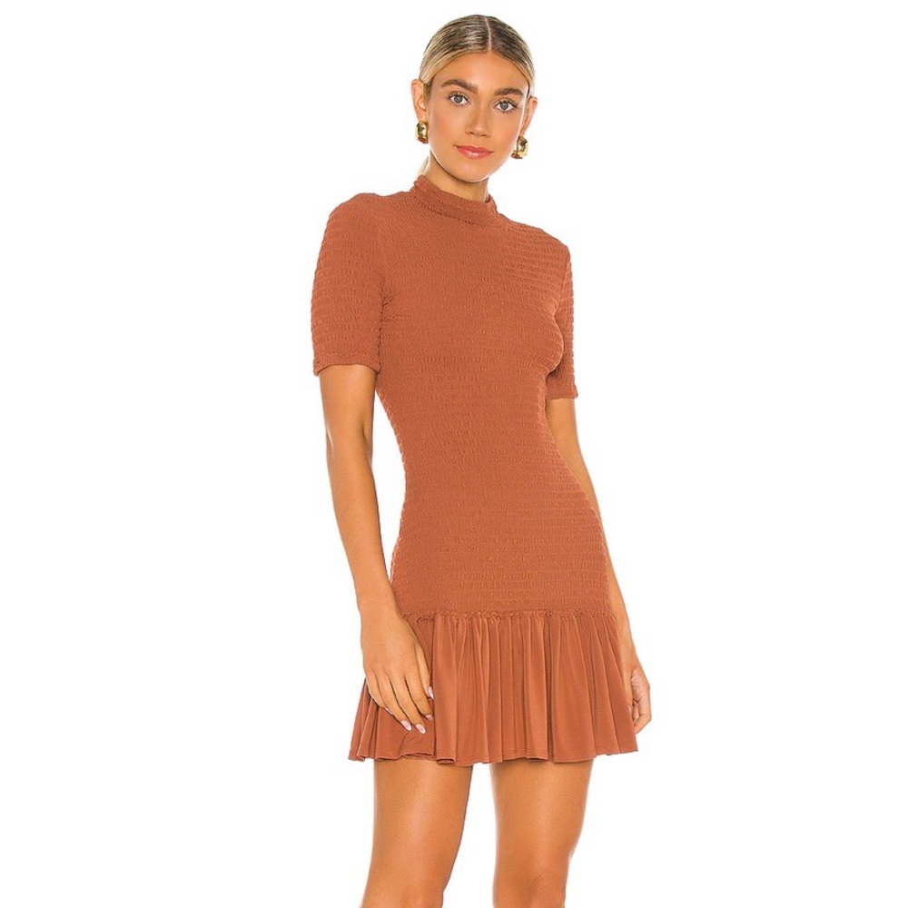 NWT A.L.C Aston Dress in Deep Amber